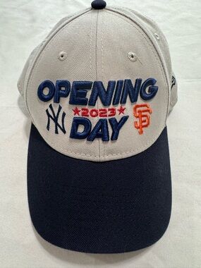 MLB Opening Day 2023 Yankees Giants Hat New Era 9FORTY Snapback